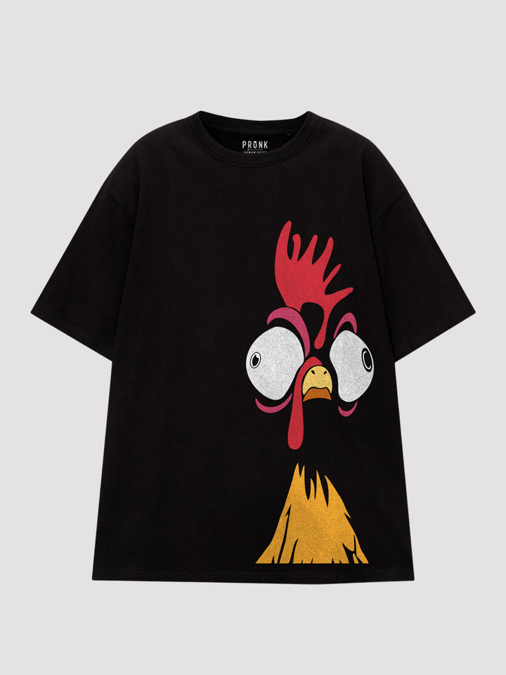 The Roost Men Printed Premium Oversized Terry T-shirt