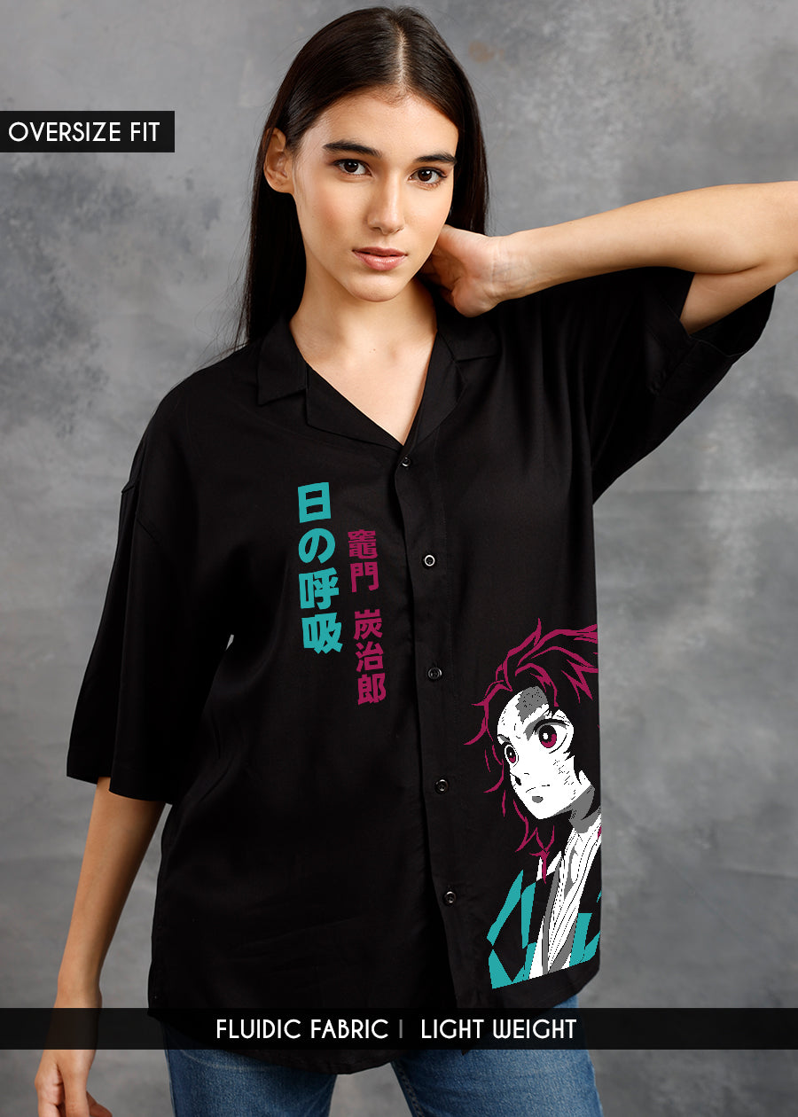 Tanjrio Womens Fluidic Oversized Shirt