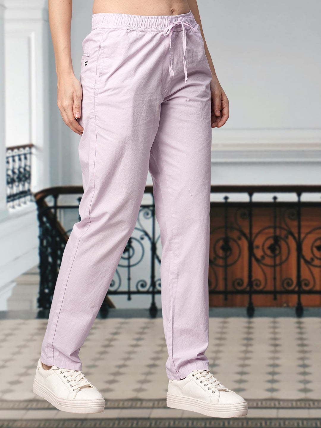 Cotton Pant for Women - Violet