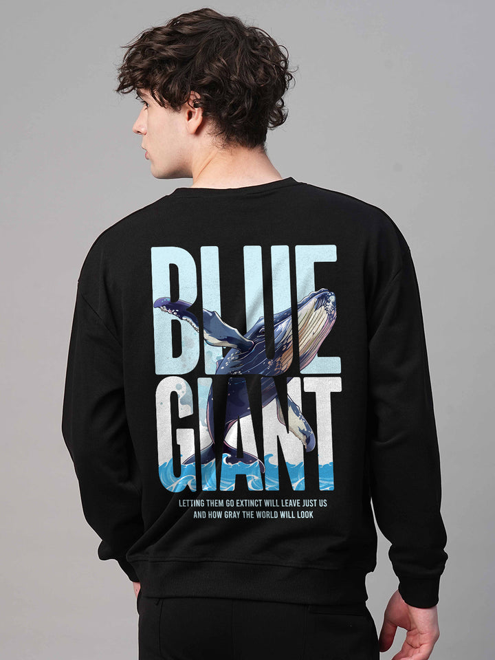 Blue Giant Men Drop Shoulder Premium Terry Sweatshirt