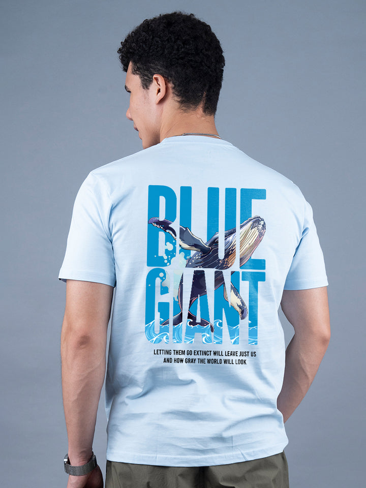 Blue Giant Men Half Sleeve Printed T-Shirt