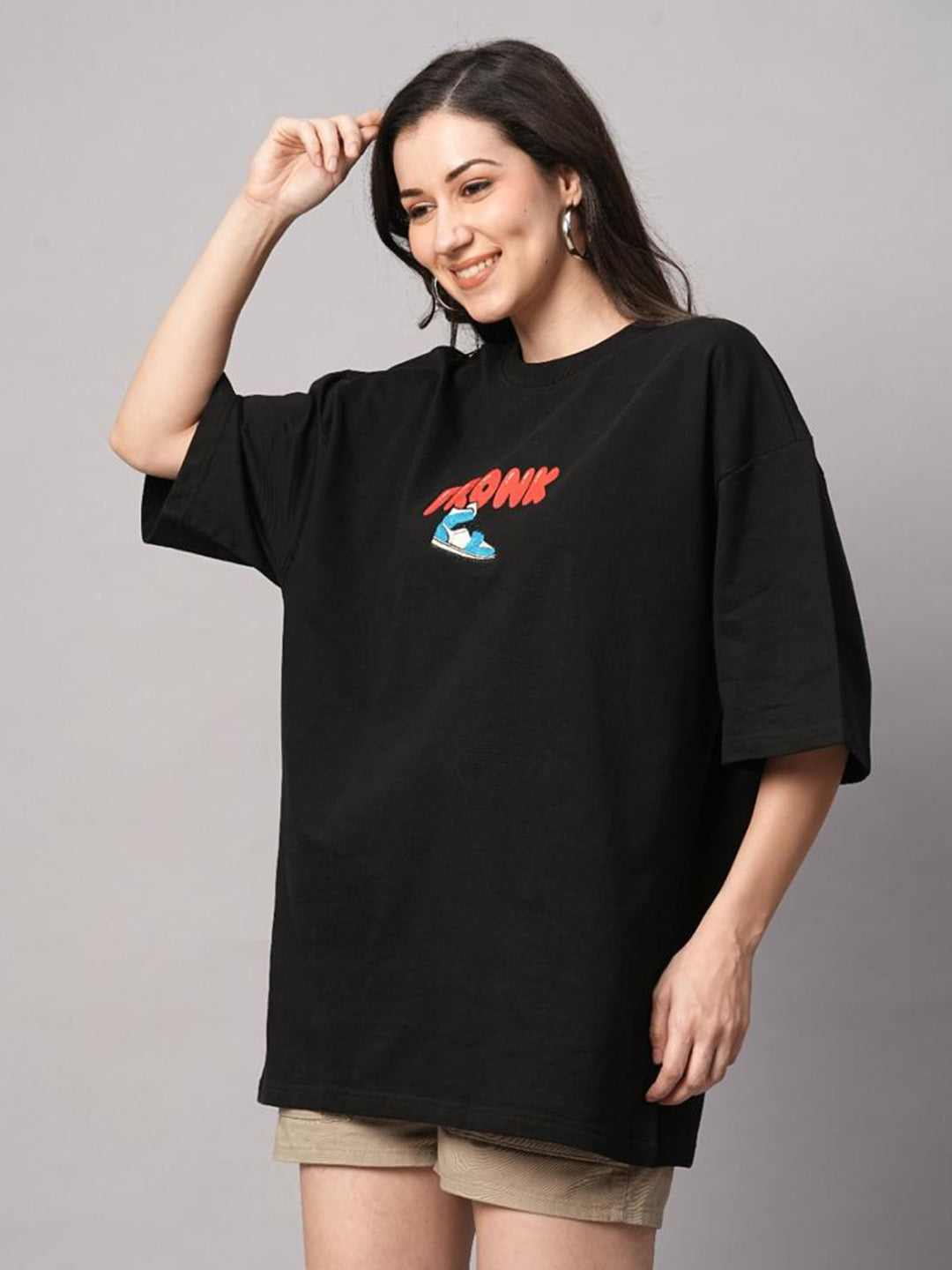 One Life Women Premium Oversized Terry T-shirt