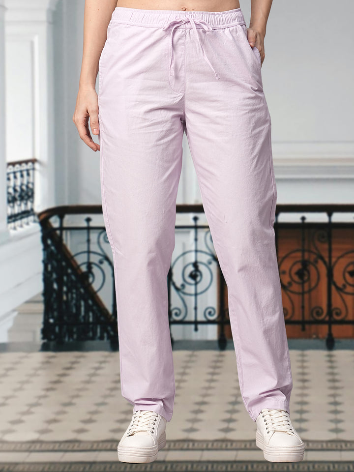 Cotton Pant for Women - Violet