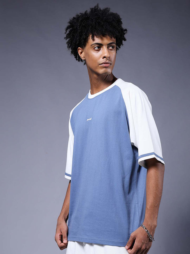 Men Oversized Colorblock T-Shirt