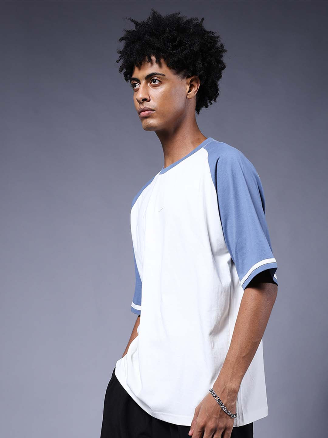 Men Oversized Colorblock T-Shirt