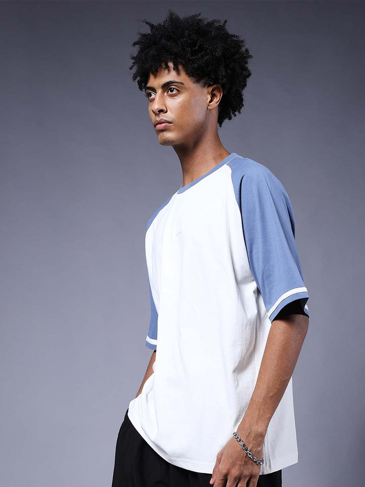 Men Oversized Colorblock T-Shirt