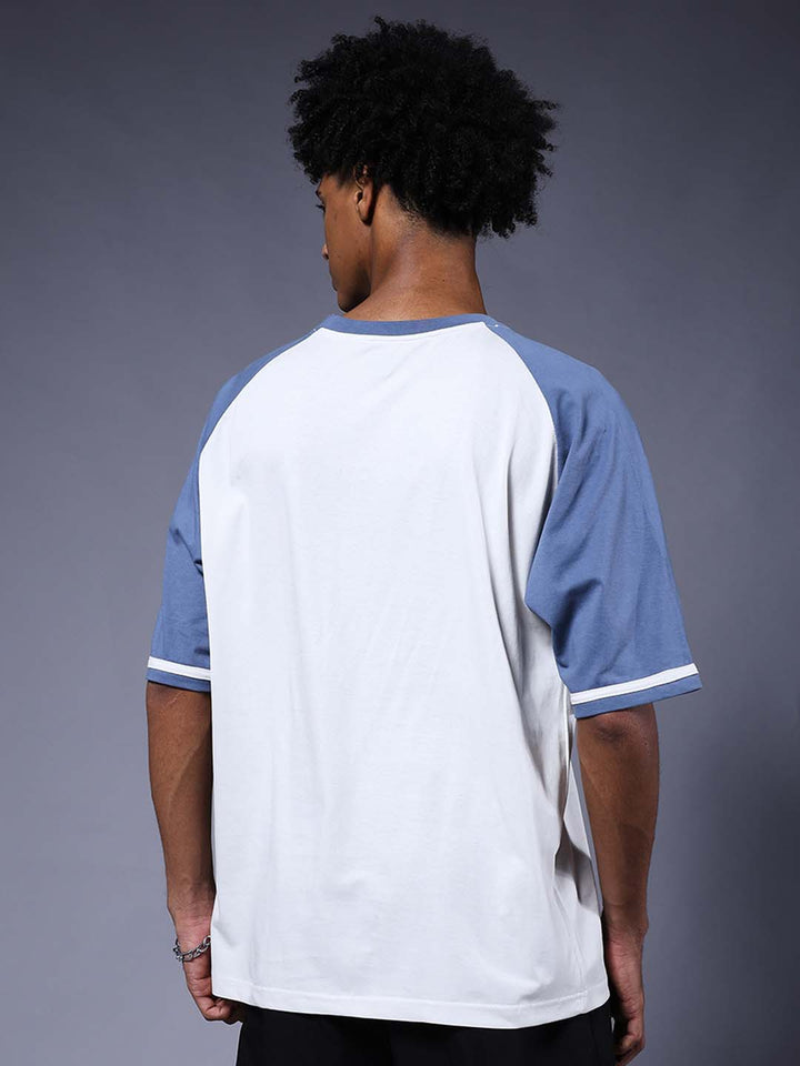Men Oversized Colorblock T-Shirt