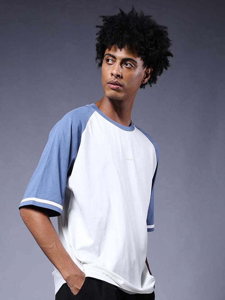 Men Oversized Colorblock T-Shirt