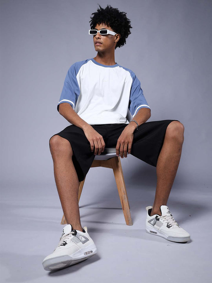 Men Oversized Colorblock T-Shirt