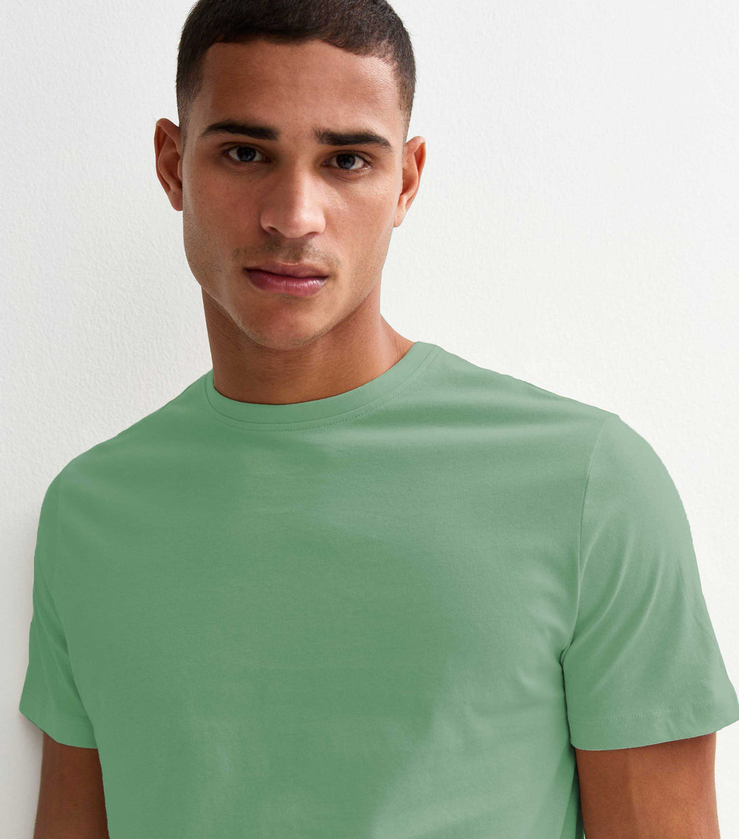 Solid Men Half Sleeve T-Shirt - Mint Green
