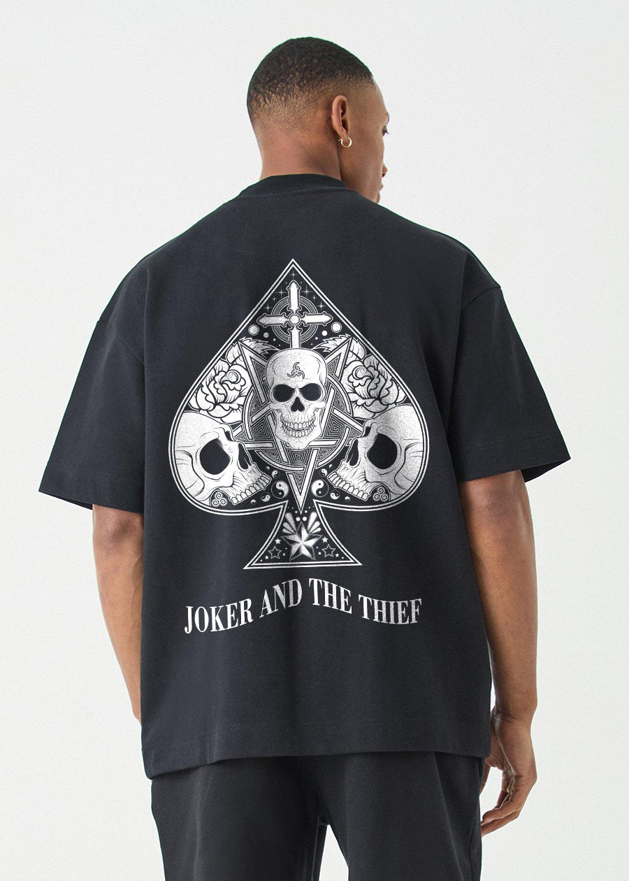 Joker And Thief Men Oversized Printed T-shirt