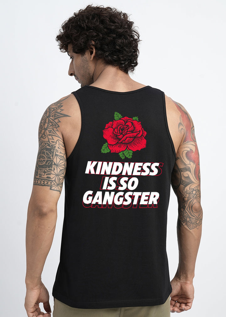 Kindness Is So Gangster Mens Printed Vest