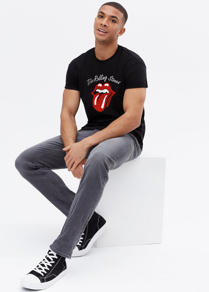 The Rolling Stones Men Half Sleeve T-Shirt