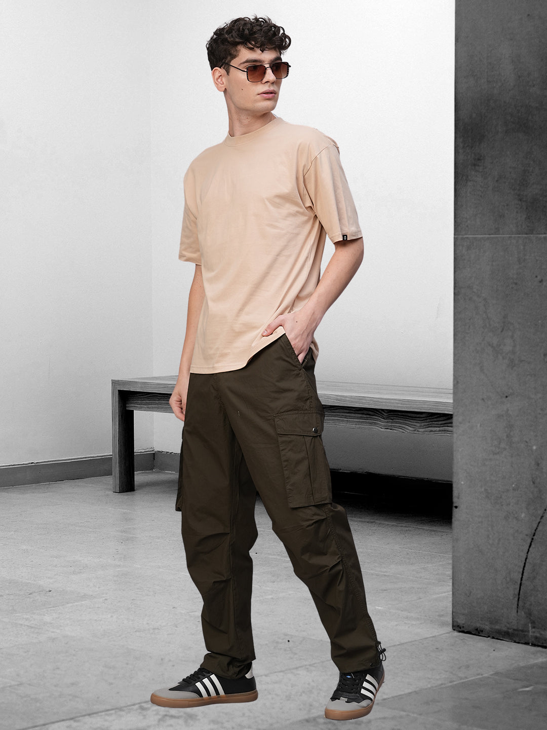 Parachute Pants For Men - Olive Green