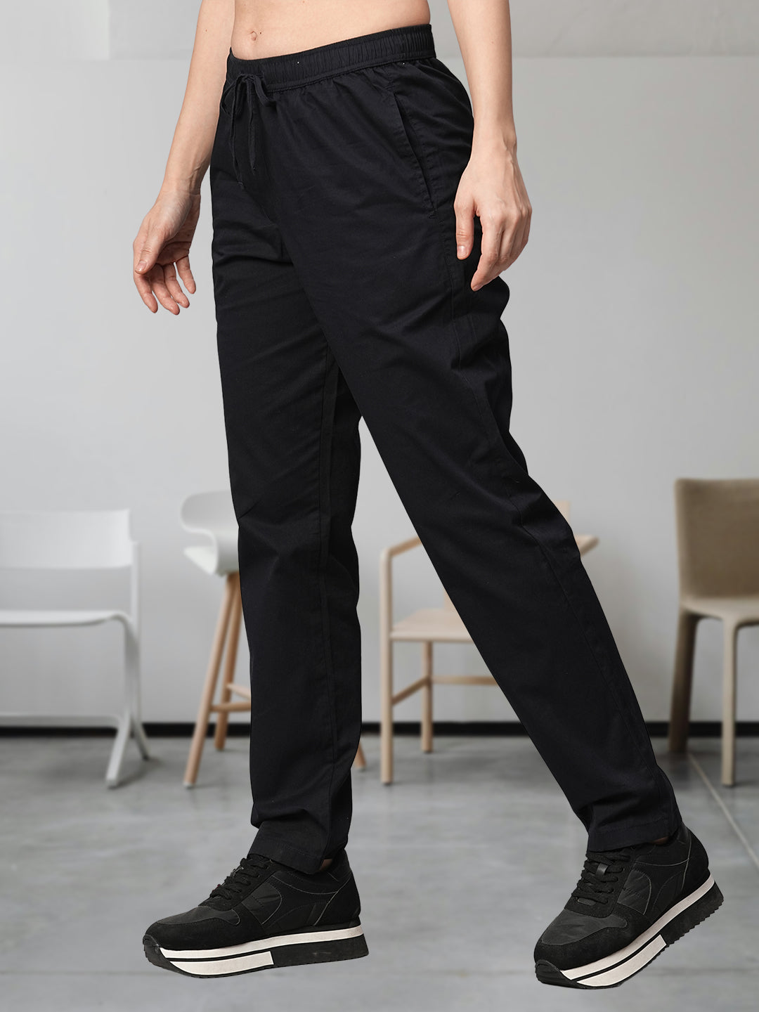 Cotton Pant for Women - Navy