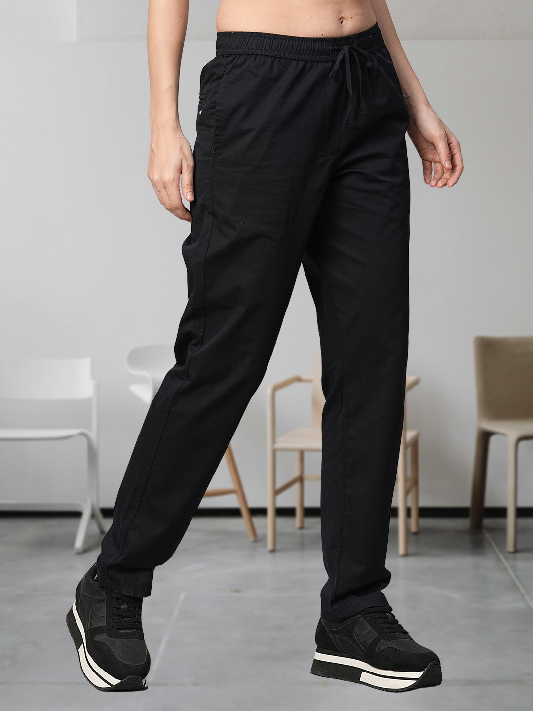 Cotton Pant for Women - Navy