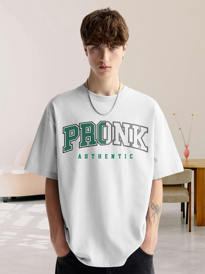 Pronk Authentic Men Oversized T-Shirt - White