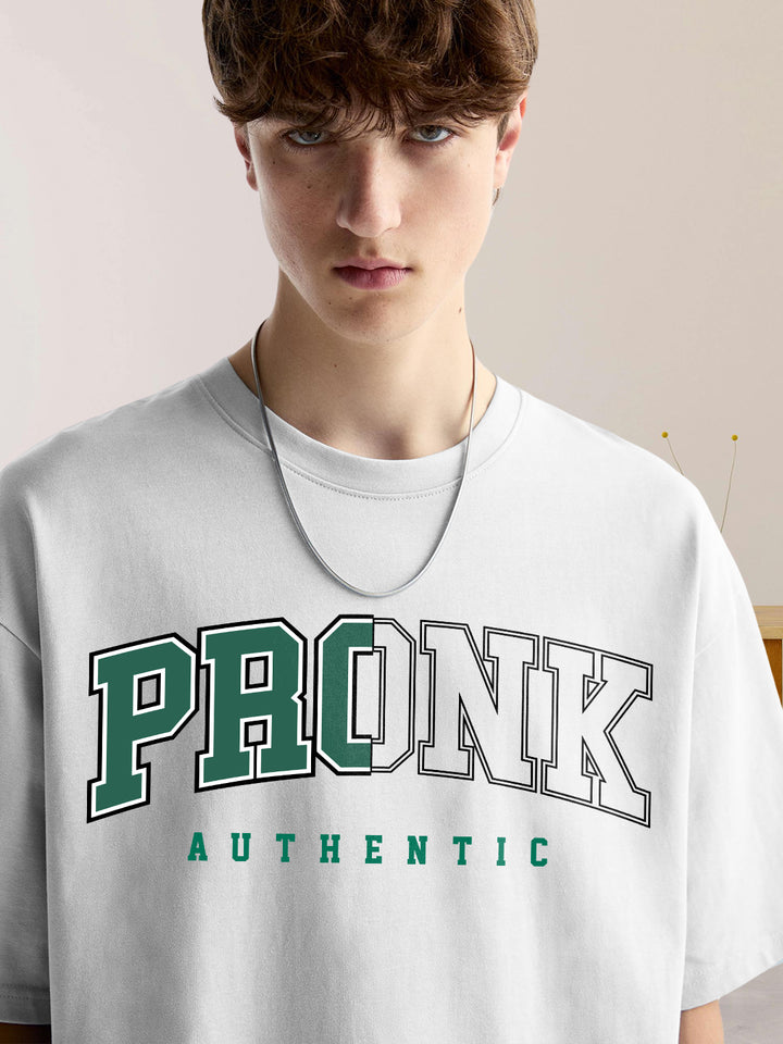 Pronk Authentic Men Oversized T-Shirt - White