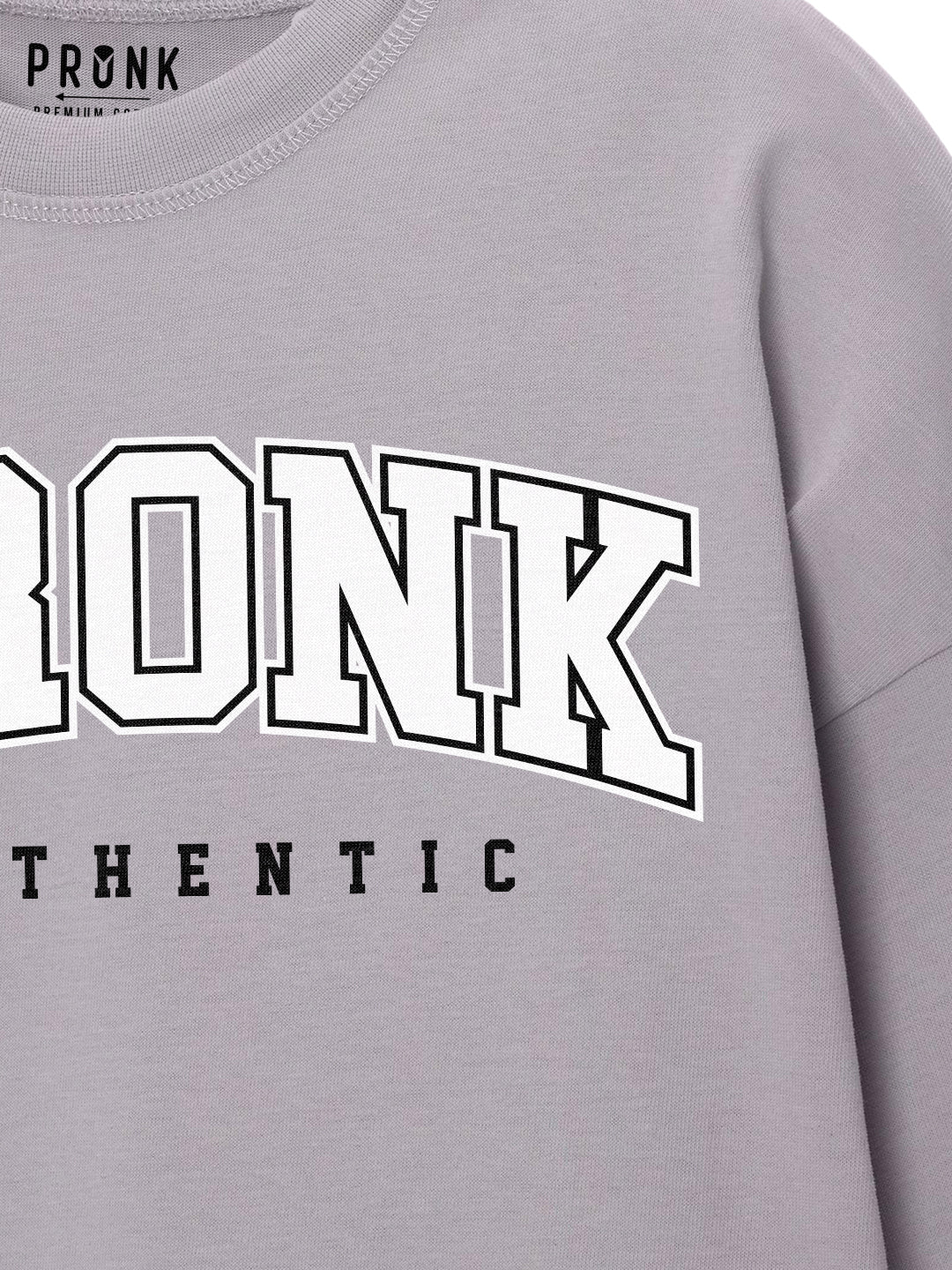 Pronk Authentic Men Oversized T-Shirt - Ash Grey