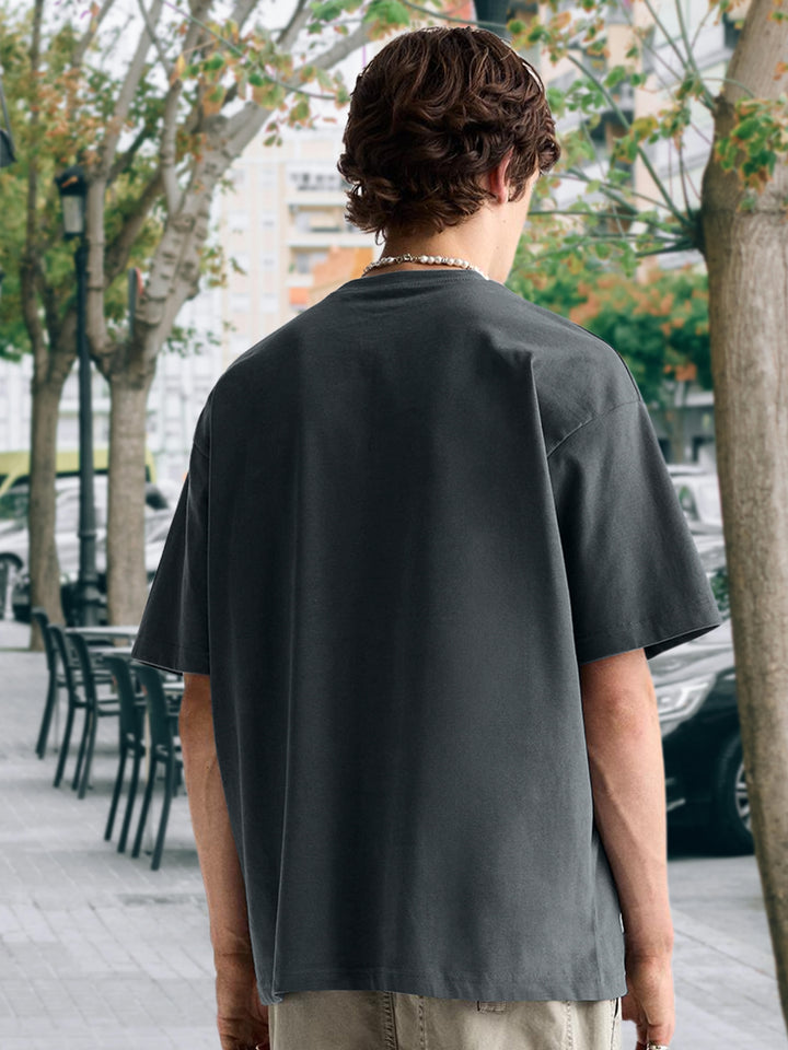 Pronk Authentic Men Oversized T-Shirt - Dark Grey