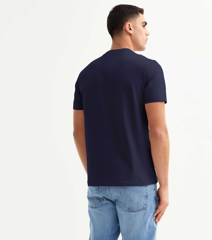 Solid Men Half Sleeve T-Shirt - Classic Navy