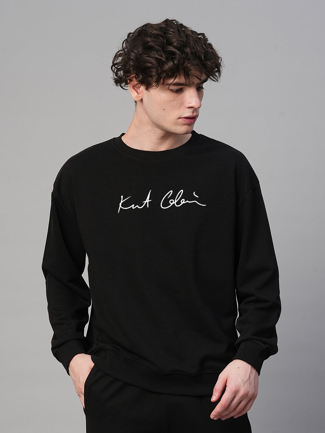 Grunge Is Not Dead Men Drop Shoulder Premium Terry Sweatshirt