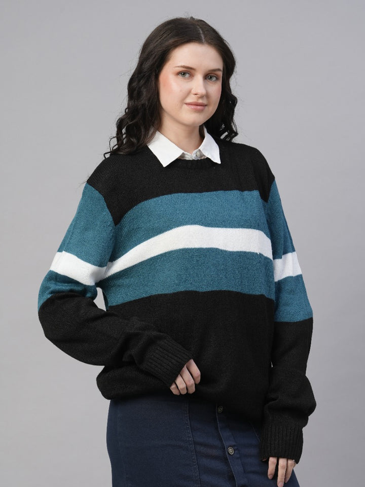 Cozy Up in Style Knitted Women Pullover