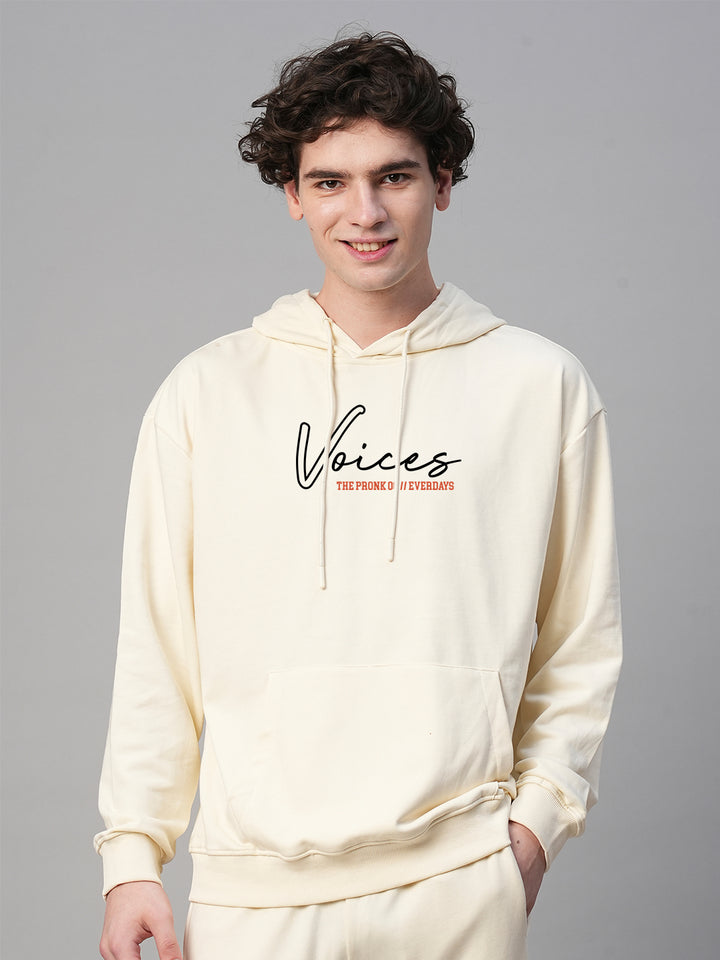 Voices Men Drop Shoulder Premium Terry Hoodie