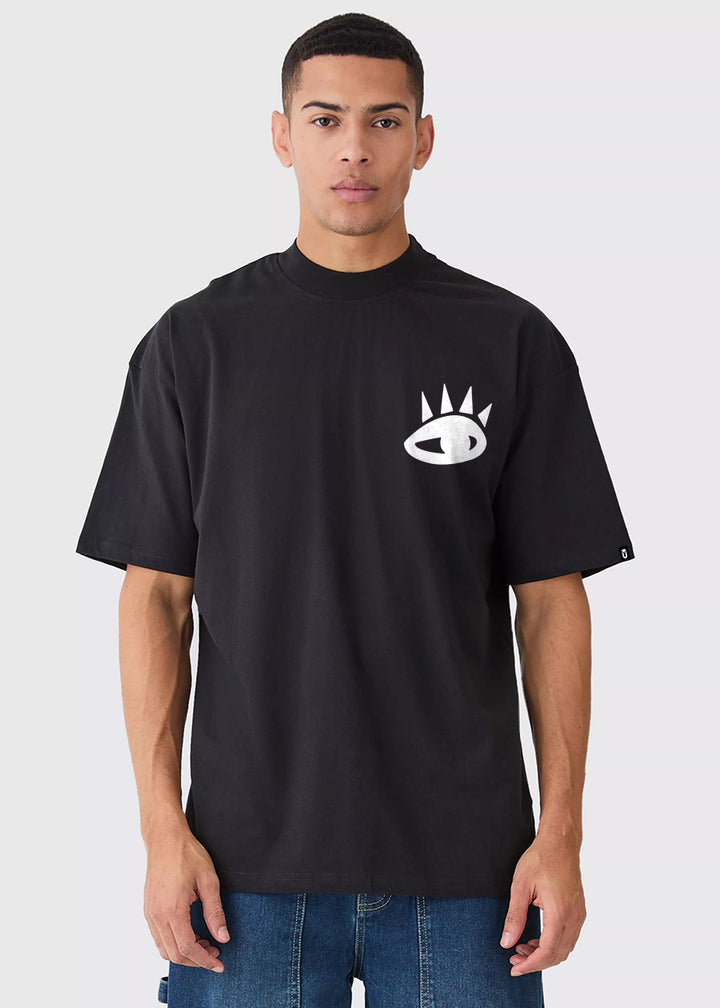 Mister Eye Men Oversized Printed T-shirt