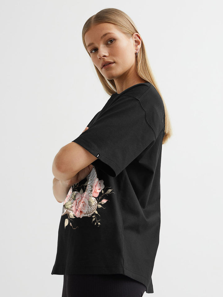 Only The Blind Women Oversized Printed T-Shirt