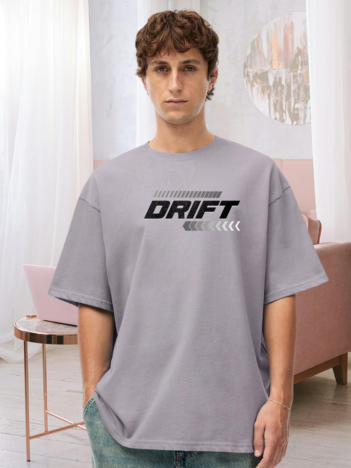 Drift Men Graphic Oversized Printed T-Shirt