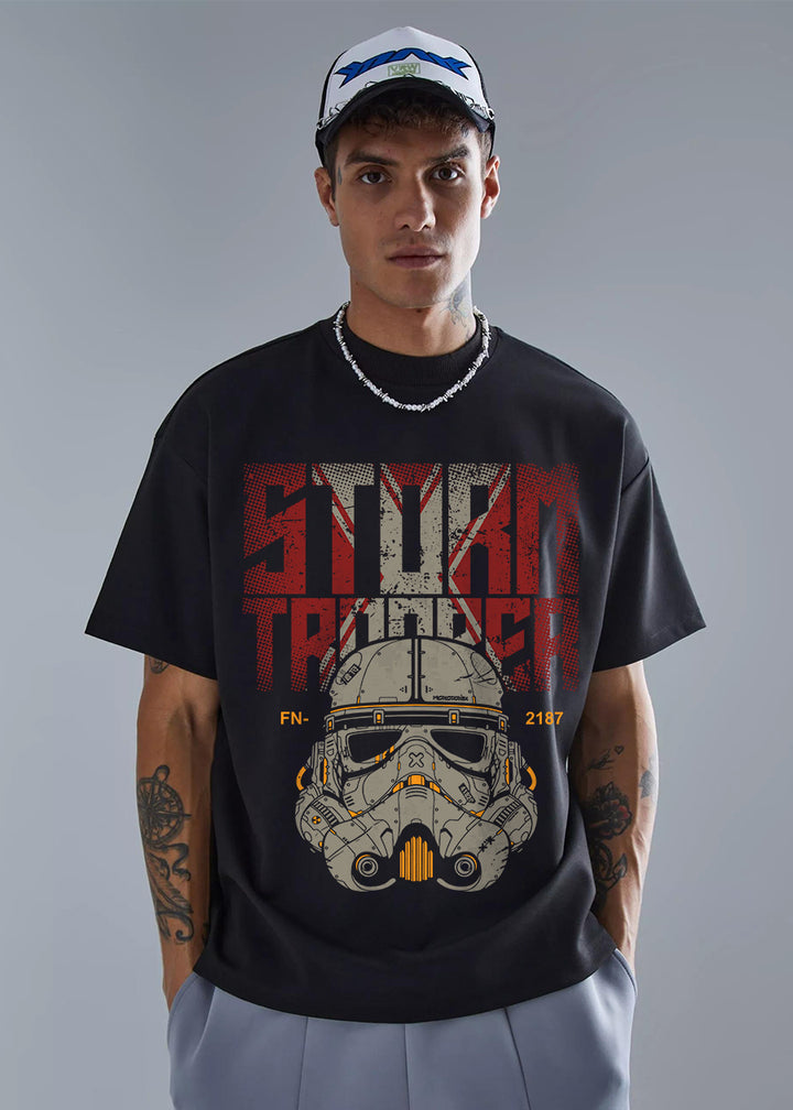 Storm Trooper Men Oversized Printed T-Shirt