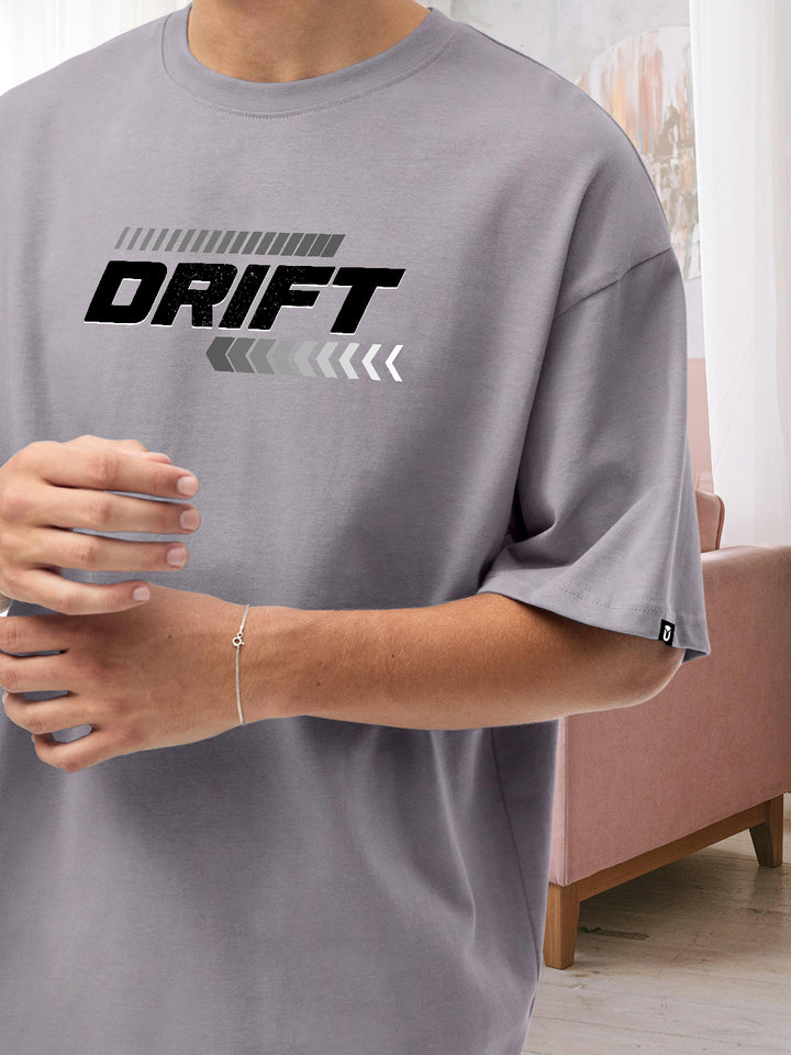 Drift Men Graphic Oversized Printed T-Shirt