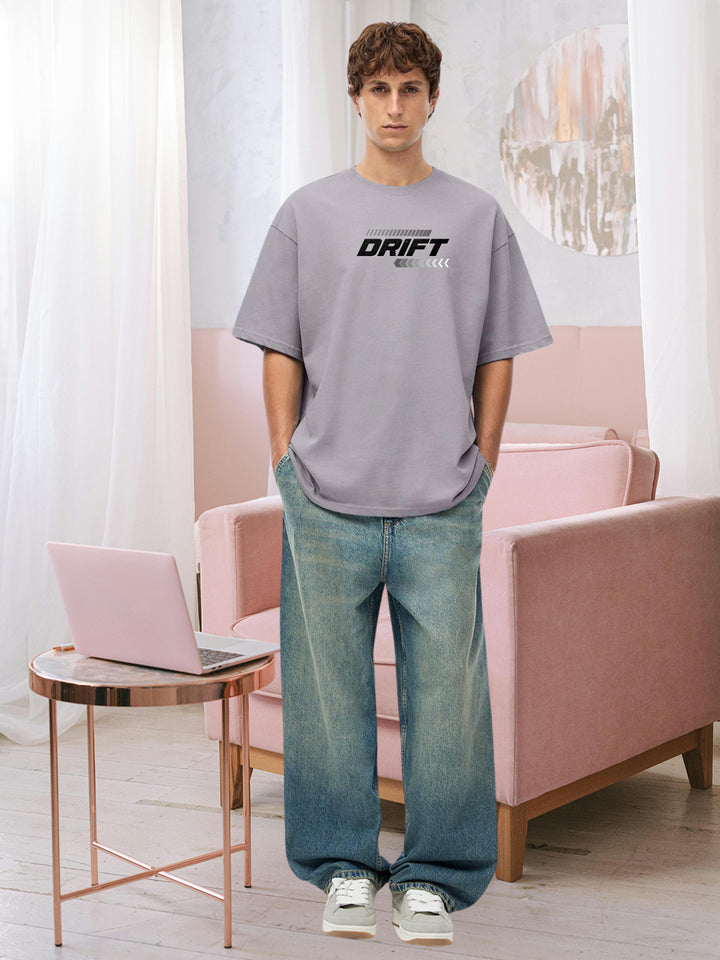 Drift Men Graphic Oversized Printed T-Shirt