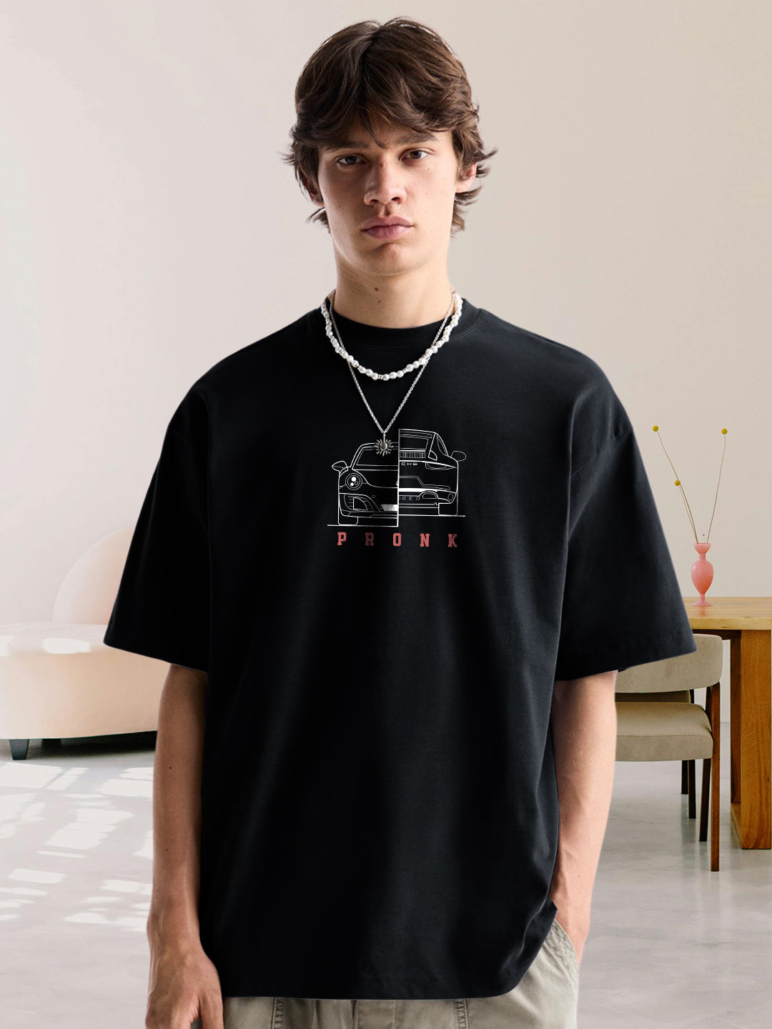 Gear up Men Premium Oversized Terry T-shirt