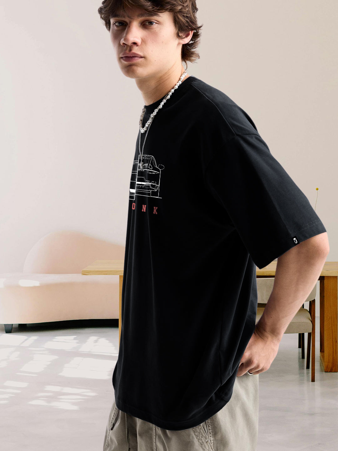 Gear up Men Premium Oversized Terry T-shirt