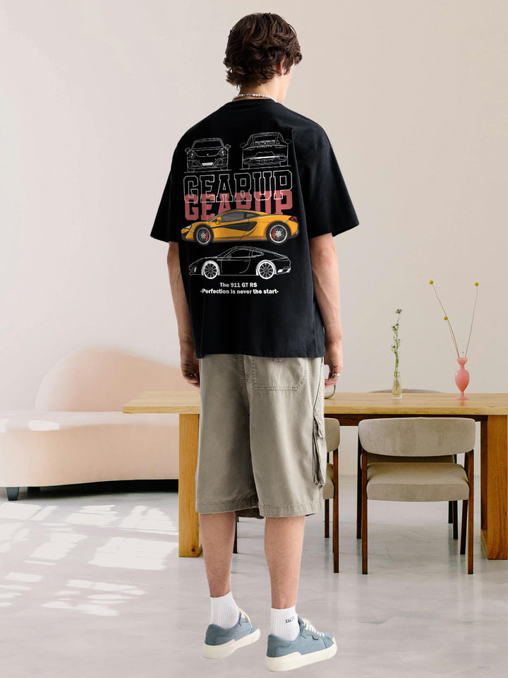 Gear up Men Premium Oversized Terry T-shirt