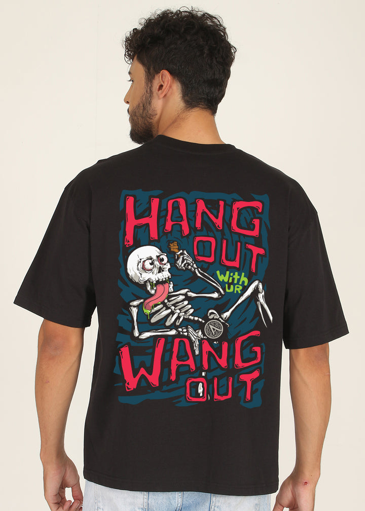 Hangout Men Oversized Printed T-Shirt