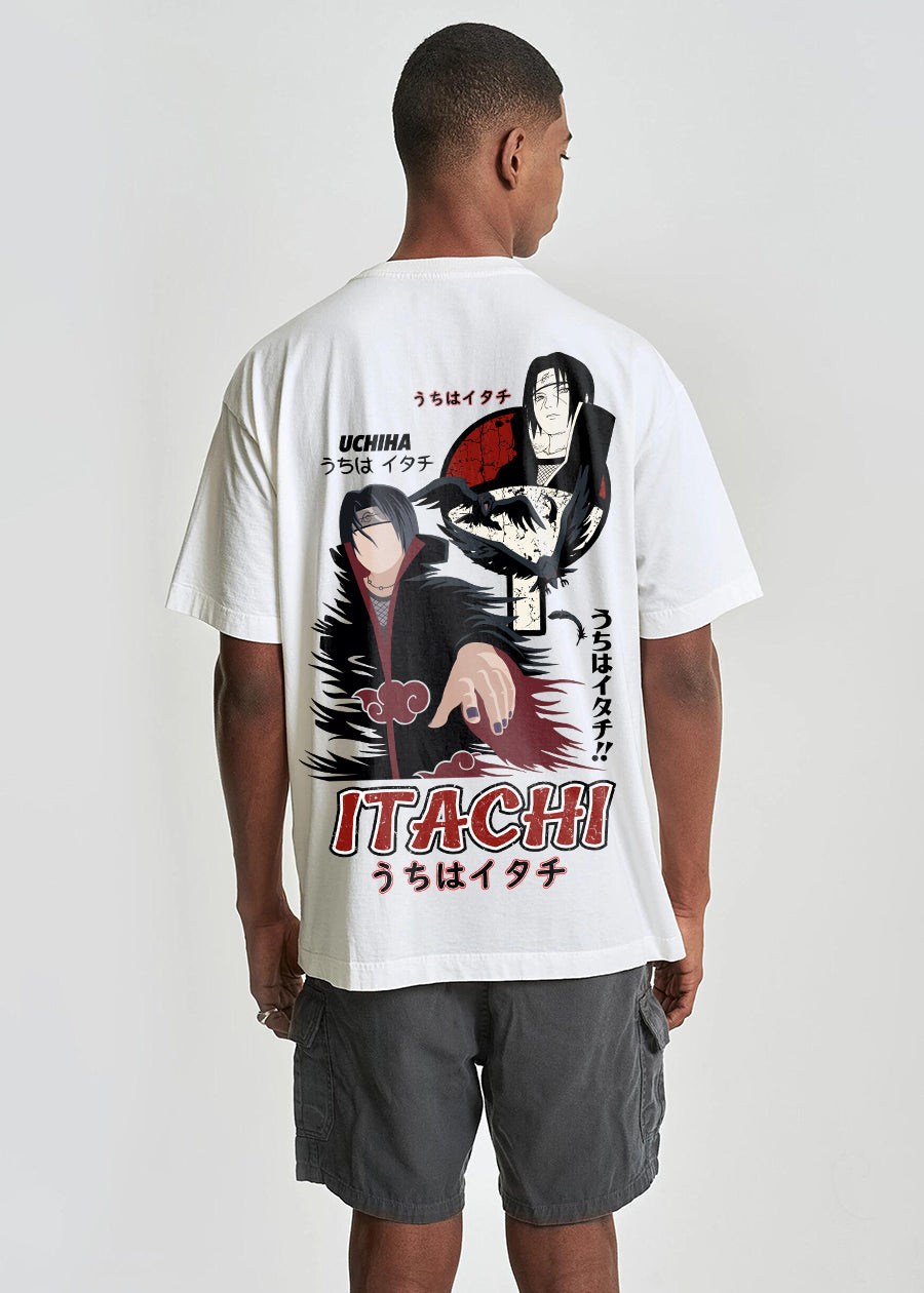 Uchiha Itachi Men Oversized Printed T-Shirt