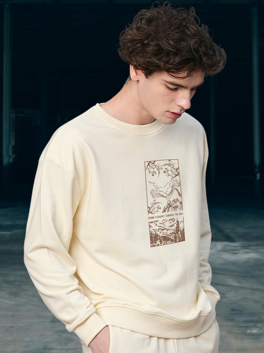 Majestic View Drop Shoulder Premium Terry Sweatshirt