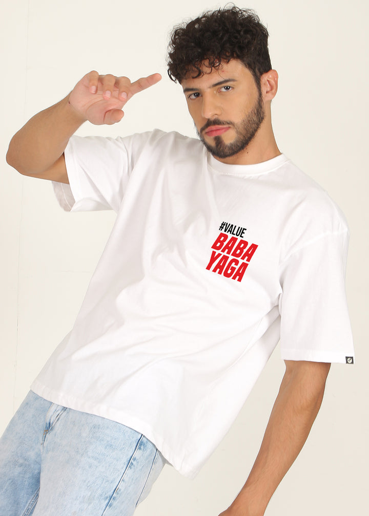Baba Yaga Men Oversized Printed T-Shirt