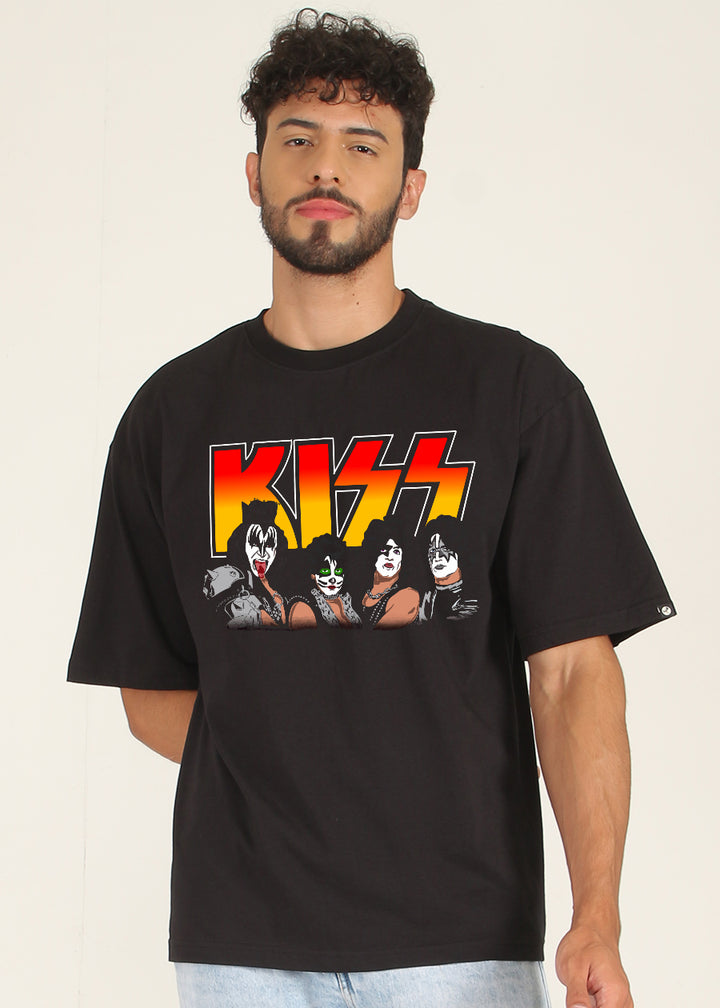Rock Band Men Oversized Printed T-Shirt