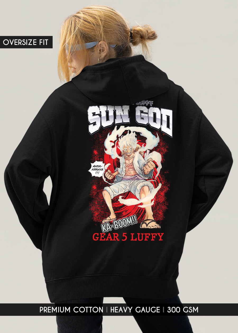 Luffy Gear 5 Printed Oversized Hoodie For Womens