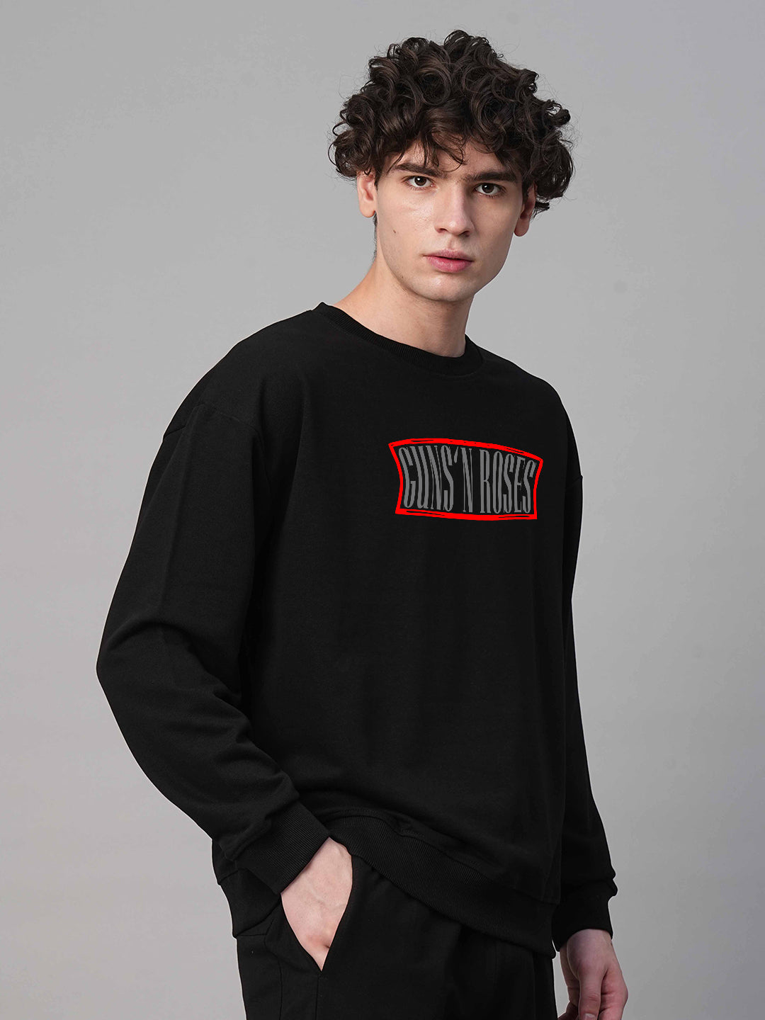 Gunslinger Men Drop Shoulder Premium Terry Sweatshirt