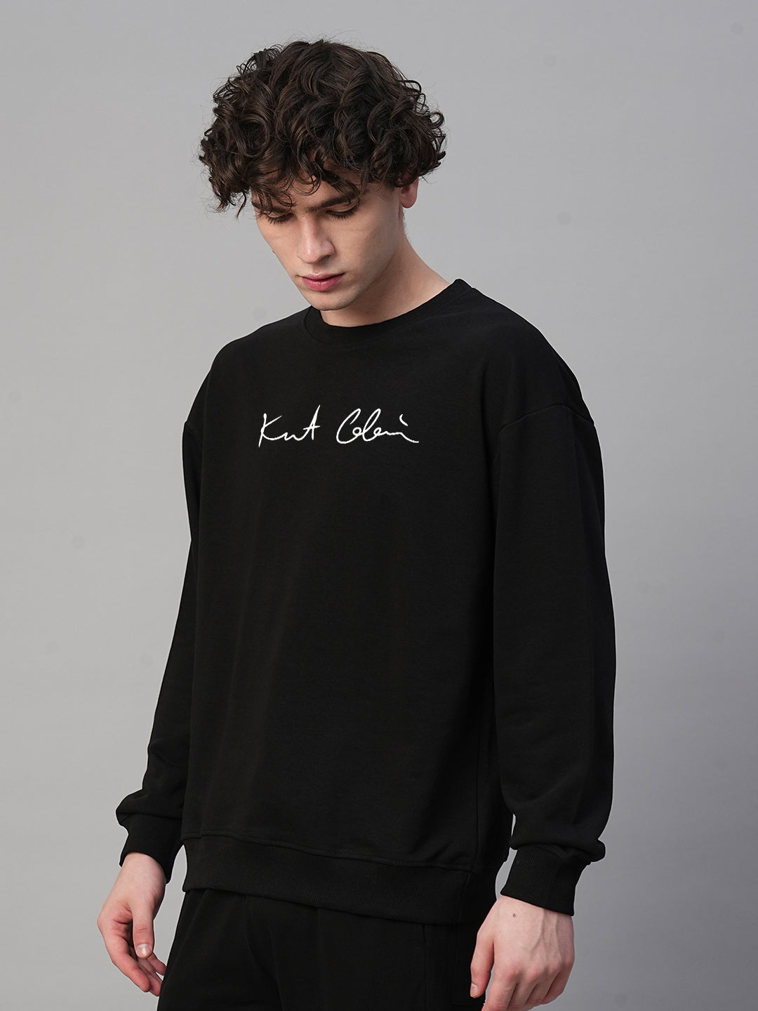 Grunge Is Not Dead Men Drop Shoulder Premium Terry Sweatshirt