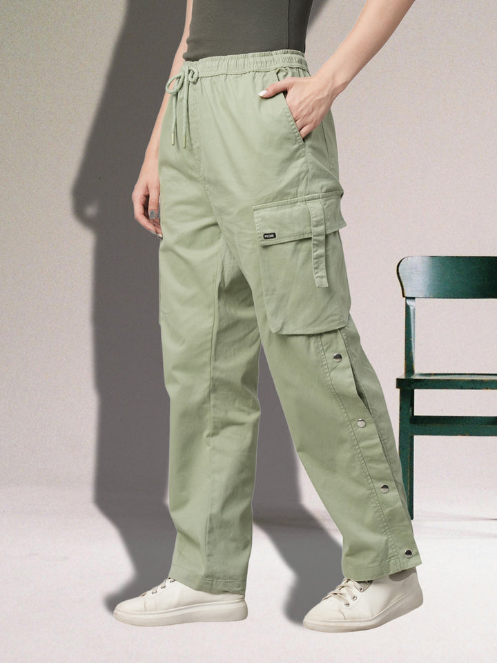 Women Utility Cargo - Mint Green