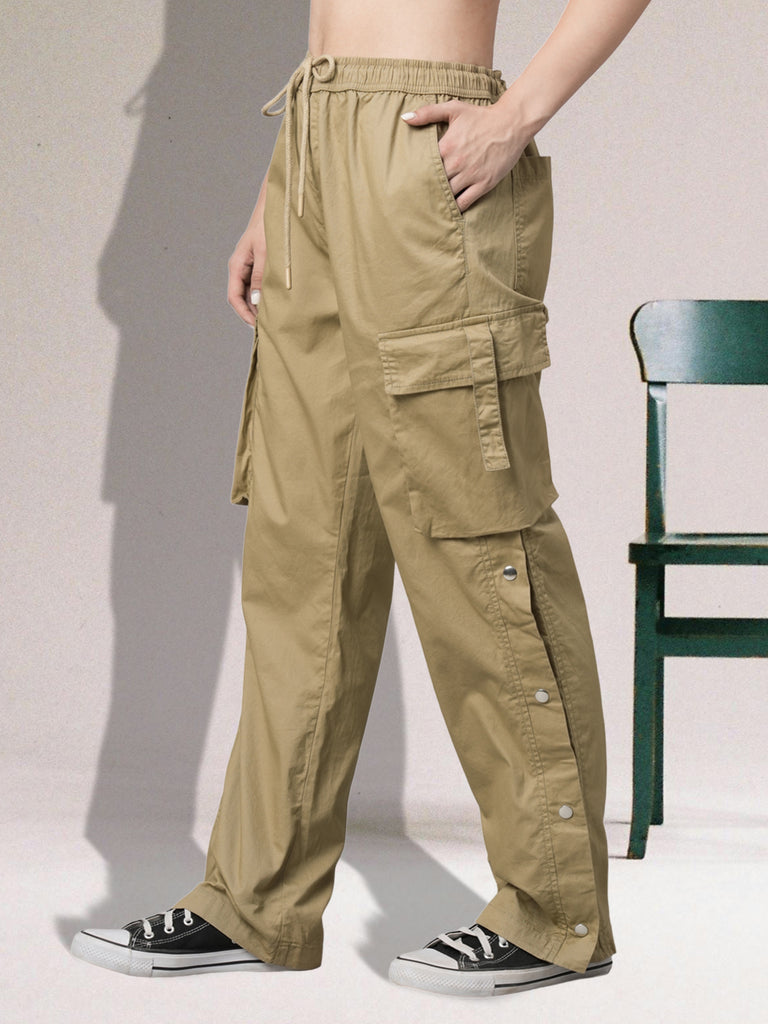 Women Utility Cargo | Khaki | Women Cargo Pants | PRONK – pronk.in