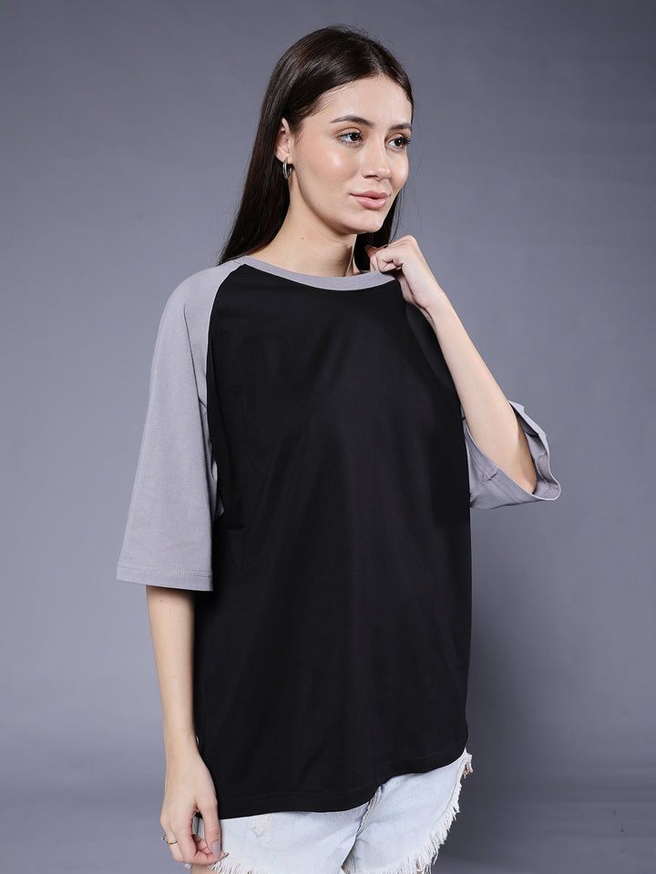 Women Oversized Colorblock T-Shirt