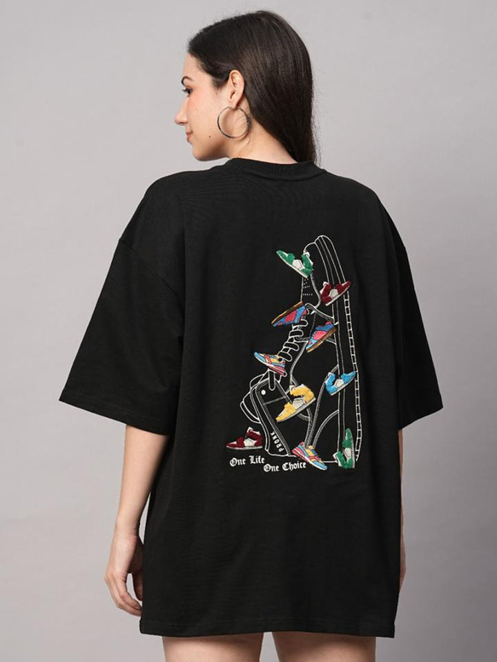 One Life Women Premium Oversized Terry T-shirt