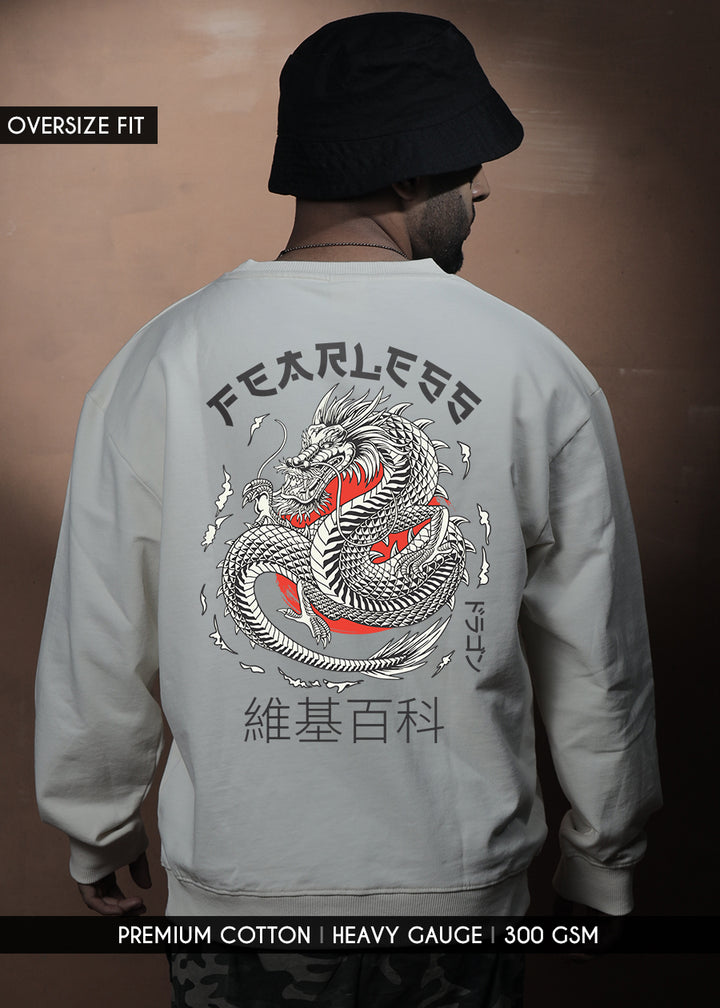 Fearless Men Drop Shoulder Premium Terry Sweatshirt